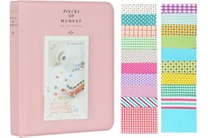 Anter 64 Pockets Mini Photo Album for Fujifilm Instax Mini 11 8 8+ 9 7s 25 26 50s 70 90 Instant Camera & Name Card with 20 PC