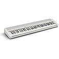 Casio Casiotone CT-S1-76 Touch Sensitive 76-Key Portable Keyboard w/ 61 Tones, USB, App Control, Bass-Reflex Stereo Speakers with Surround, Aux In, Headphone Out, Power Supply, Black (CT-S1-76WE)