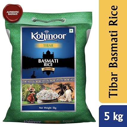 Kohinoor Tibar Authentic Basmati Rice, 5 Kg