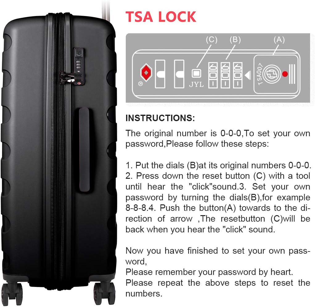 reset button american tourister