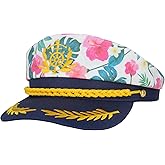 Youbinzi Captain Yacht Hat, Adjustable for Women Men, Navy Marine Admiral Costumes Accessory