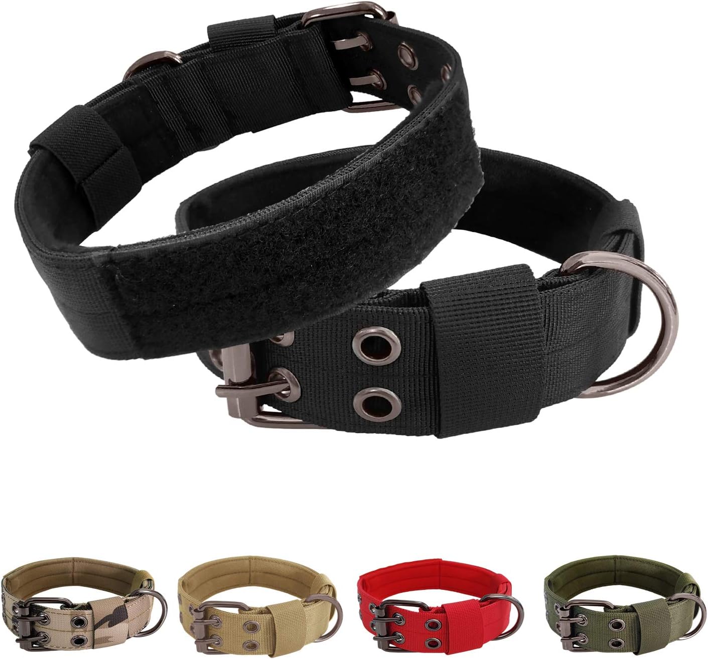 Military Dog Collar, Tactical Dog Collar with 5 Adjustable
