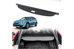 SleYuYir Cargo Cover Compatible with Subaru Crosstrek 2018-2023 Rear Cargo Security Shade Cover Black Privacy Screen Retractable Rear Storage Waterproof Cargo Cover Luggage Security Shield Shade