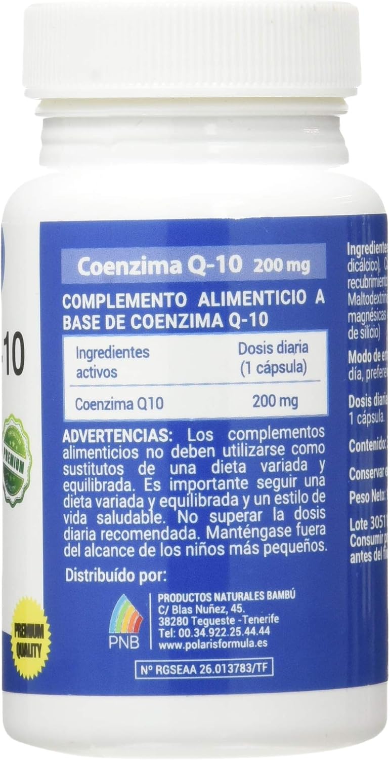 Polaris Coenzyme Q10 200Mg. 30Cap. 200 ml, 30 unidad (Paquete de 1) - Image 4