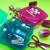 Tinc Mini Stationery Set Pink – Tape Dispenser, Scissors, Stapler, Hole Punch view 5