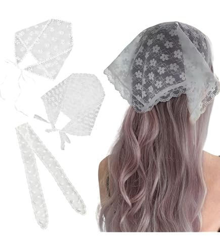 Pañuelo Triangular De Encaje Transparente Para Mujer - Bandana Diaria, Festival O Playa, 140x45 Cm, 15 Colores