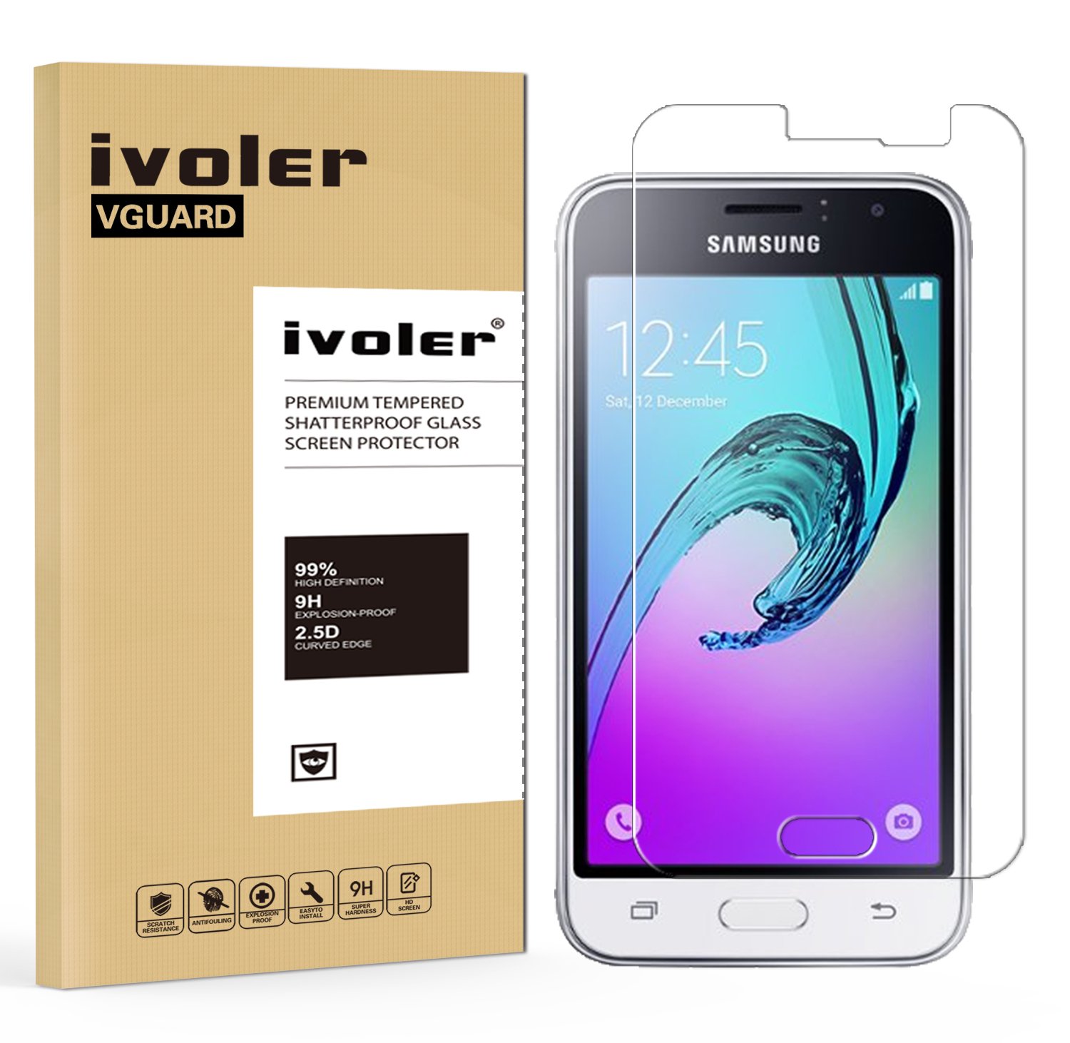 ivoler Protector de Pantalla Compatible con Samsung Galaxy J1 2016 ...