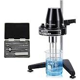 BAOSHISHAN Rotary Viscometer Viscosity Tester 10-100,000 mPa&middot;s (cP), NDJ-1 | 4 Rotors and 4 Speeds, 5% Accuracy (Newtonian), Stand and Rotor Guard Included for Paint, Ink, Coating and Grease