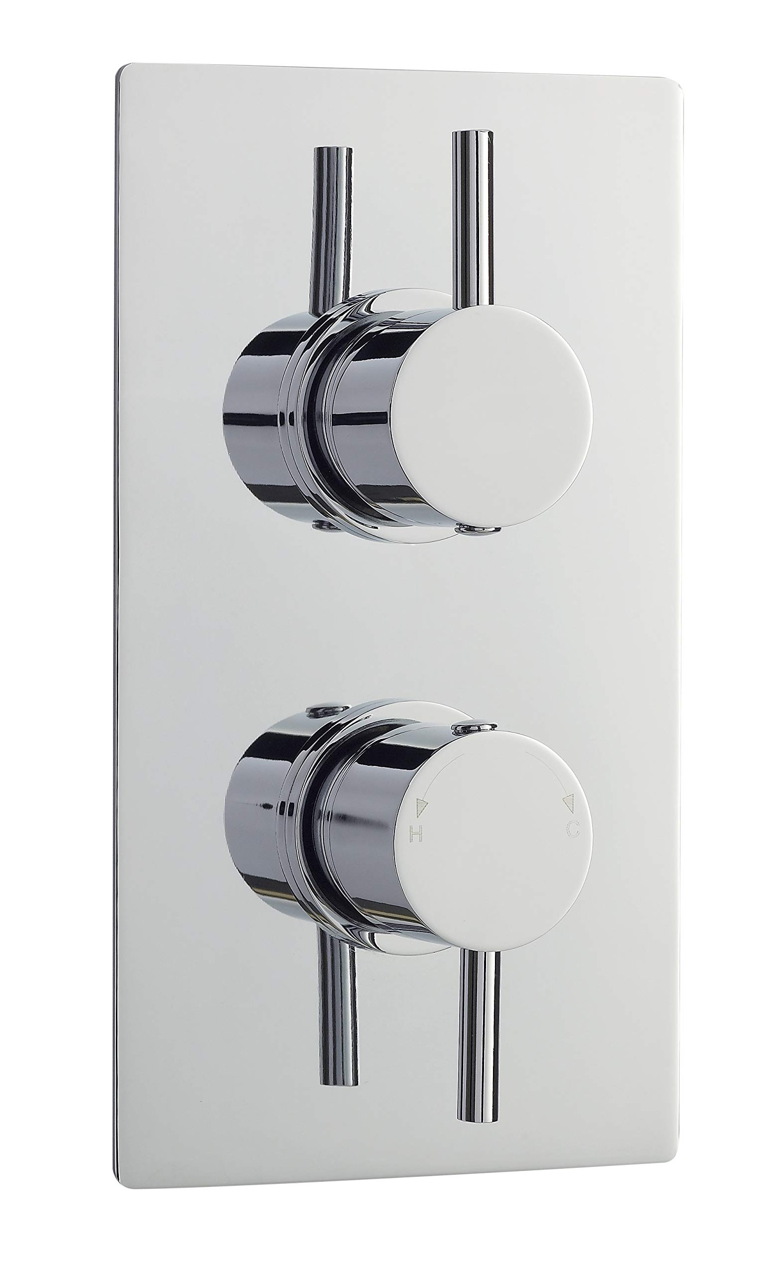 Ultra QUEV52 Quest Thermostatic Twin Valve with Diverter - Chrome