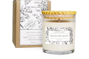 Aronica Lily of The Valley Soy Wax Scented Candles - Bestfriend Gift House Wax, Floral Scented Candle for Spring, Home Decor, Gift for Game Winner