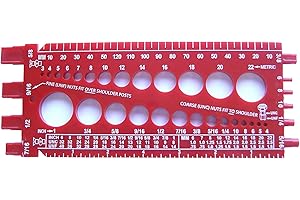 STAINLESS TOWN Stainlesstown Nut Bolt Thread Gauge (Red)