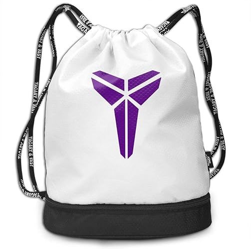 Amazon コービー ブライアント 人気の 巾着袋 ナップサック 巾着バックパック ジムサック ナップサック スポーツバック ジムバッグ 多機能ビームバックパック バンドルバック 収納バッグ巾着袋 Rongermon メンズ