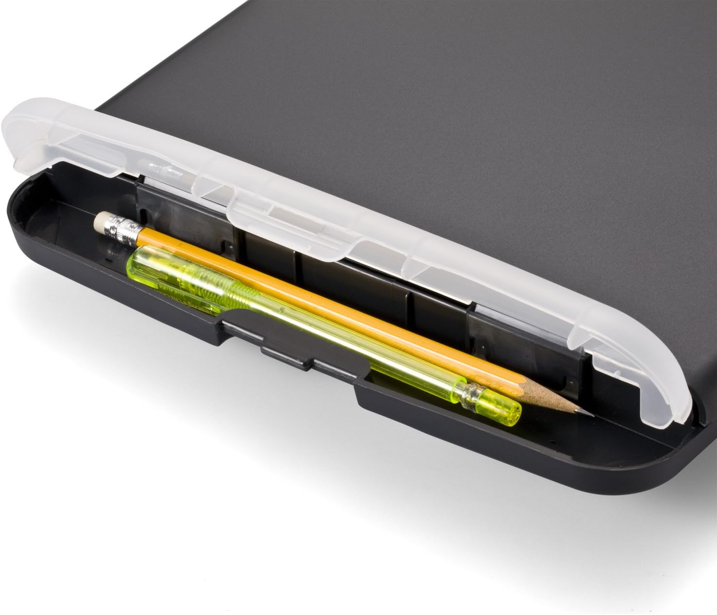 Officemate Slim Clipboard Storage Box, Charcoal (83303) : Office Products