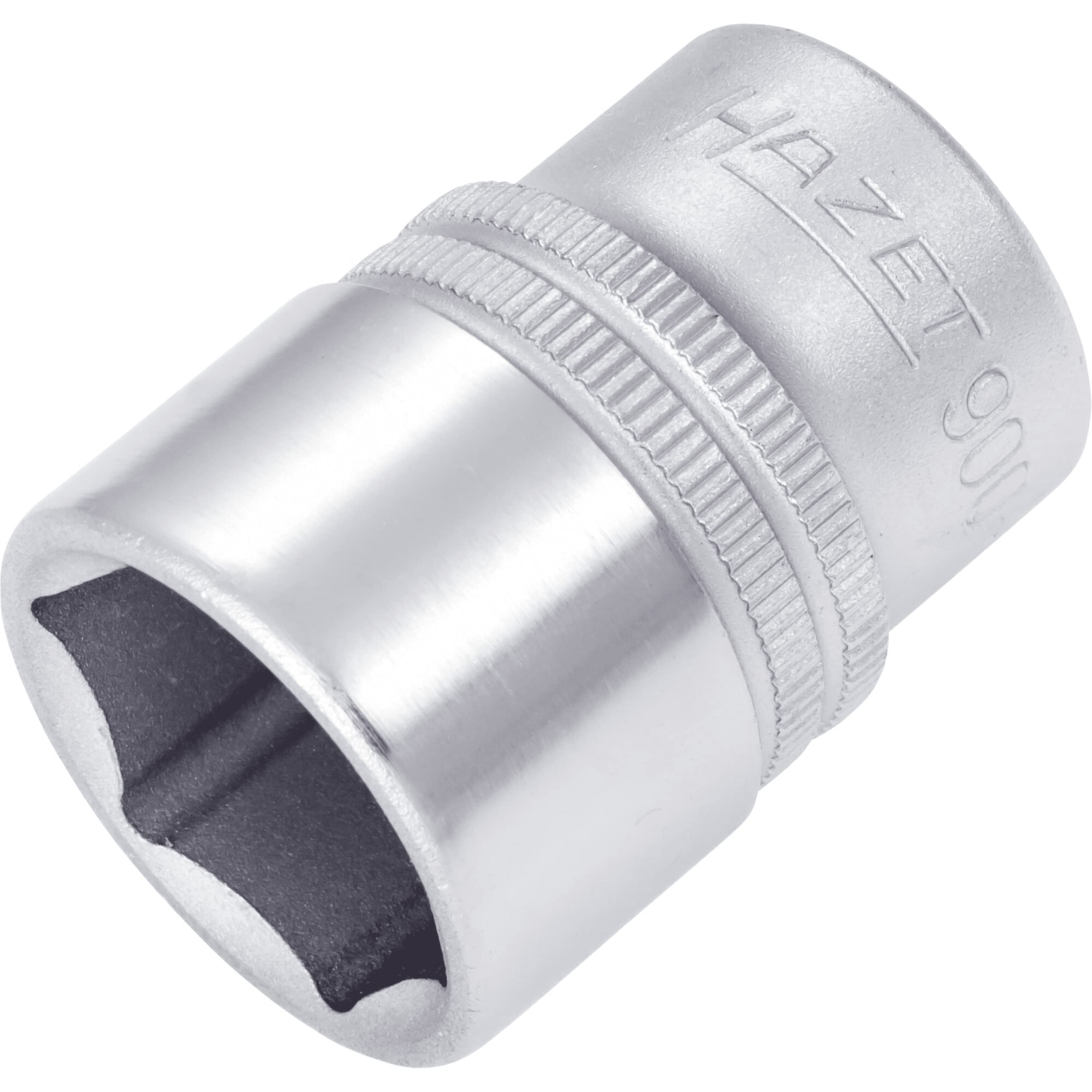 HAZET 900-22 41.5 mm 6-Point Hexagon Traction Profile Socket - Chrome-Plated/Polished