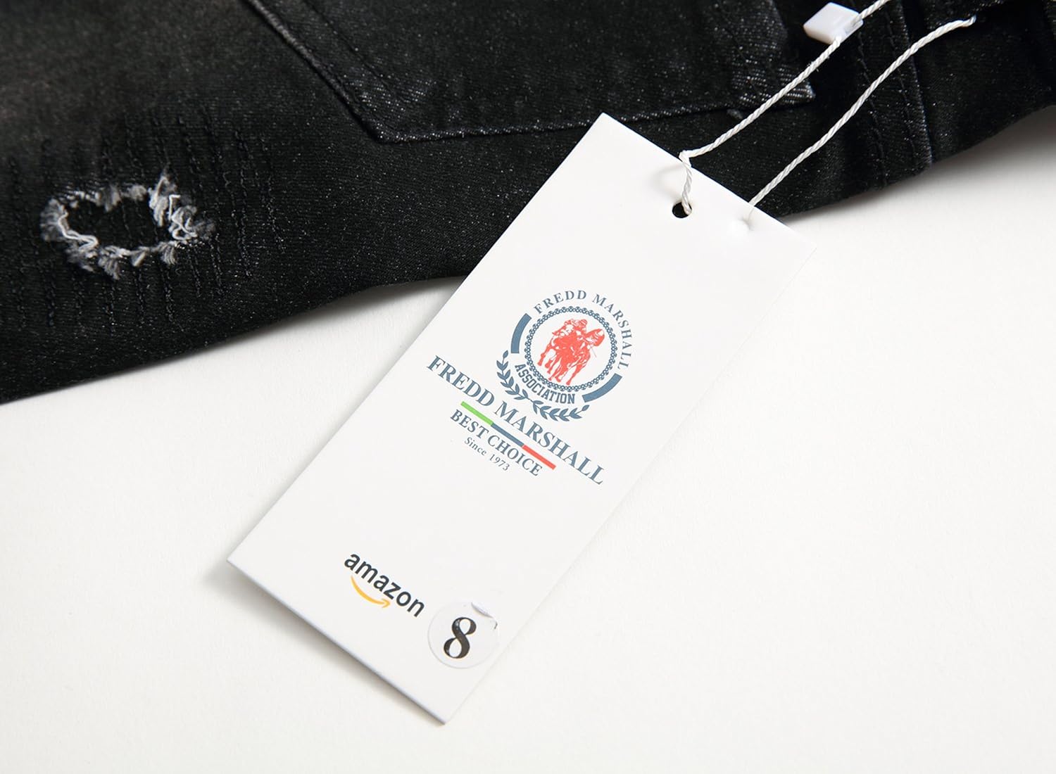 FREDD MARSHALL Boy's Black Skinny Ripped Destroyed Distressed Stretch Slim Fit Denim Jeans Pant: Clothing