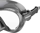 Cressi F1 Frameless Diving Mask Anti-Fog Tempered Glass Silver Black One Size view 7