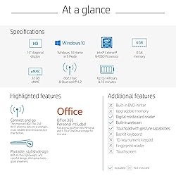 HP Stream 14-inch Laptop, Intel Celeron N4000, 4 GB