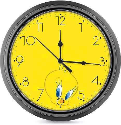 Amazon トゥイーティー 目覚まし時計 丸い時計 置き時計 おしゃれ かべかけとけい 飾る時計 連続秒針 電波時計 円形掛け時計 壁時計 インテリア イレント 教室 家 部屋 電波時計 おしゃれ Zarker 北欧 連続秒針 静音 壁掛け時計 直径24 4cm 掛け時計 置き時計 掛け時計