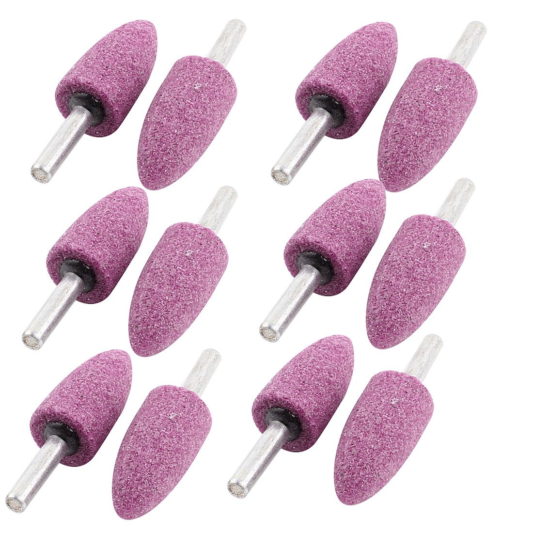 sourcingmap 6mm Dia Shank 20x40mm Cone Head Ceramic Mounted Point 12pcs