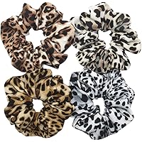 ヘアアクセサリー [PRIMAUTE] Leopard Rose Scrunchie Amazon.com : Leopard Print Hair Accessories Bundle - Ring