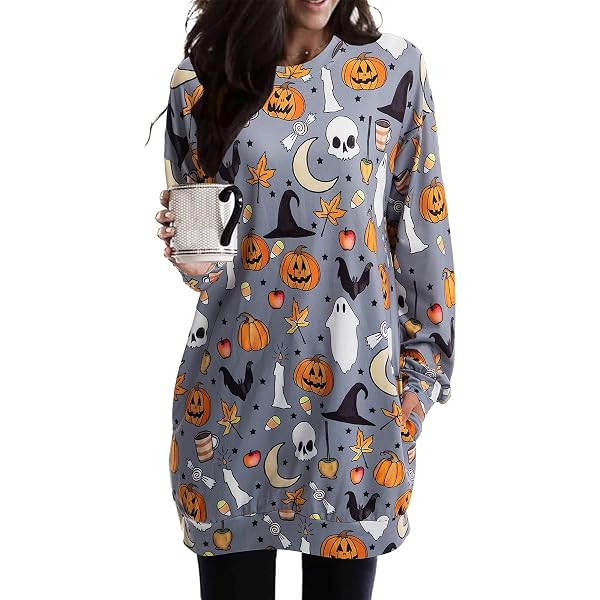 Women's Pumpkin Cat Cardigan - Halloween Open Front Long Sleeve Knit Sweater, Plus Size Available - View #4