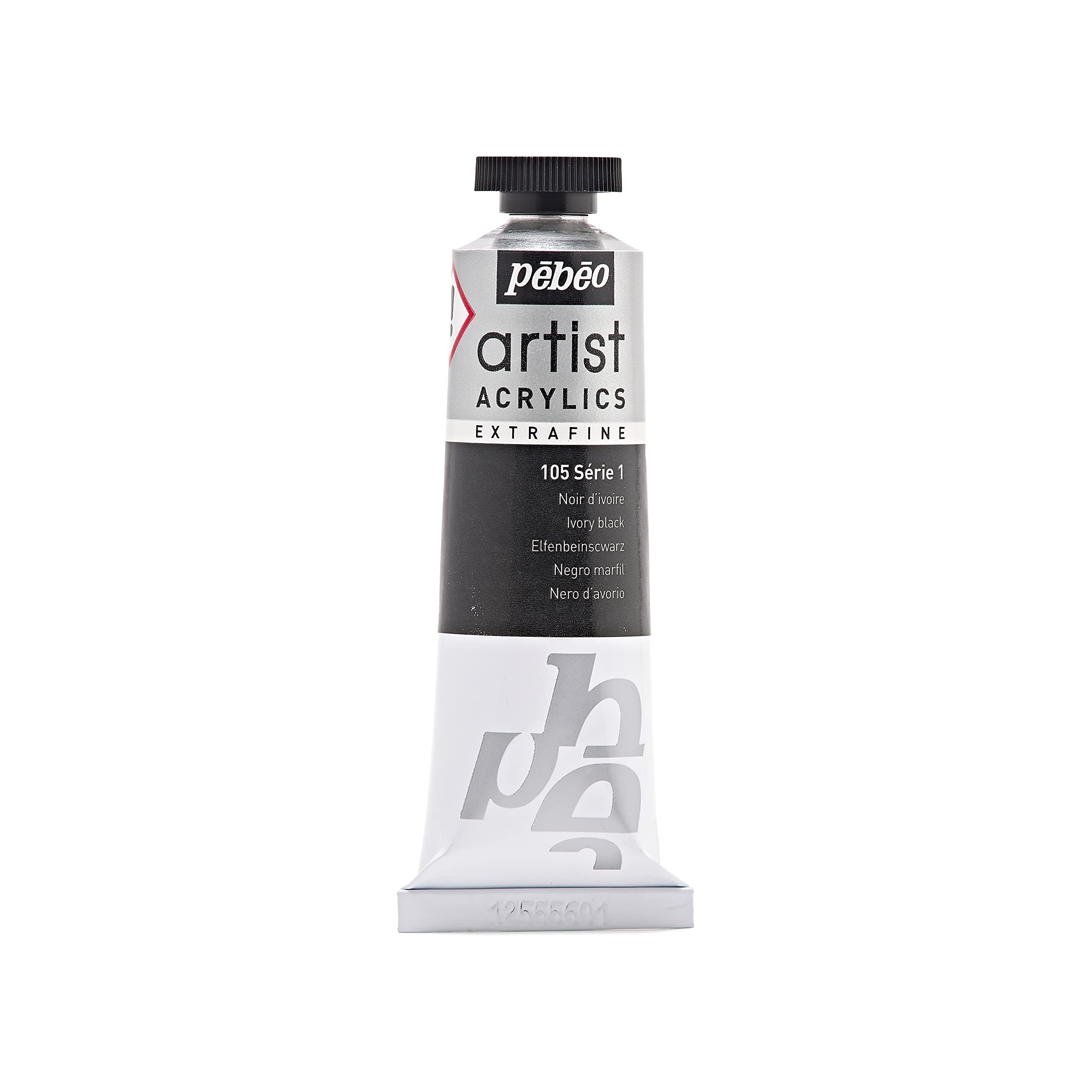 Pebeo 37 ml Artist Acrylics, Ivory Black