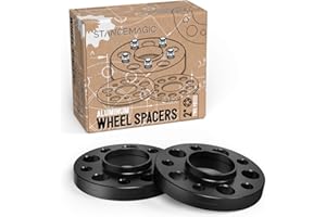 STANCEMAGIC 2pcs 15mm 5x120 Hubcentric Wheel Spacers (72.6, 72.56 Bore) Black Compatible with BMW 128i 135i 318i 320i 325i 328i 335i M3 428i 435i M4 525i 528i 530i 535i M5 Z3 Z4 640i 645ci E36 E46 E90 E92 E93