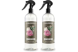 Caldrea Linen and Room Spray Air Freshener, Made with Essential Oils, Plant-Derived and Other Thoughtfully Chosen Ingredients, Rosewater Driftwood, 16 oz, 2 Pack