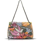 QTKJ Tote Bag for Women Beach Bag Sequin Embroidery Straw Bag Bohemian Handbag Large Capacity Shoulder Bag Suitable for Vacation Travel Daily