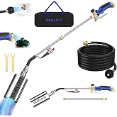 Propane Torch Weed Burner Kit, High Output with Long/Short Mode &amp; Storage Bag,12.5FT Hose Heavy Duty Blow Torch Flamethrower with Self Igniter and Turbo Trigger for Weeding,Roofing,BBQ-35.1 IN
