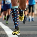 DRESHOW 4 Pairs Compression Socks for Women Men Calf support Athletic view 2