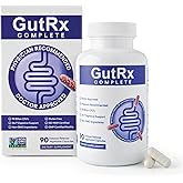 GutRx Complete Probiotic, Prebiotic, Postbiotic, GLP-1 Alternative with Akkermansia & Christensenella for Gas, Bloating, Gut Barrier & Microbiome Support – 78 Billion CFU – Enteric-Coated – 90 Count