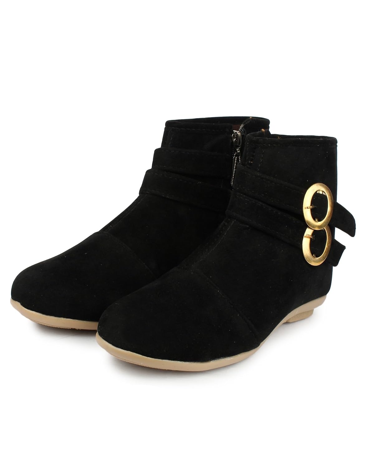 orysta stylish boot double b buckle black for women