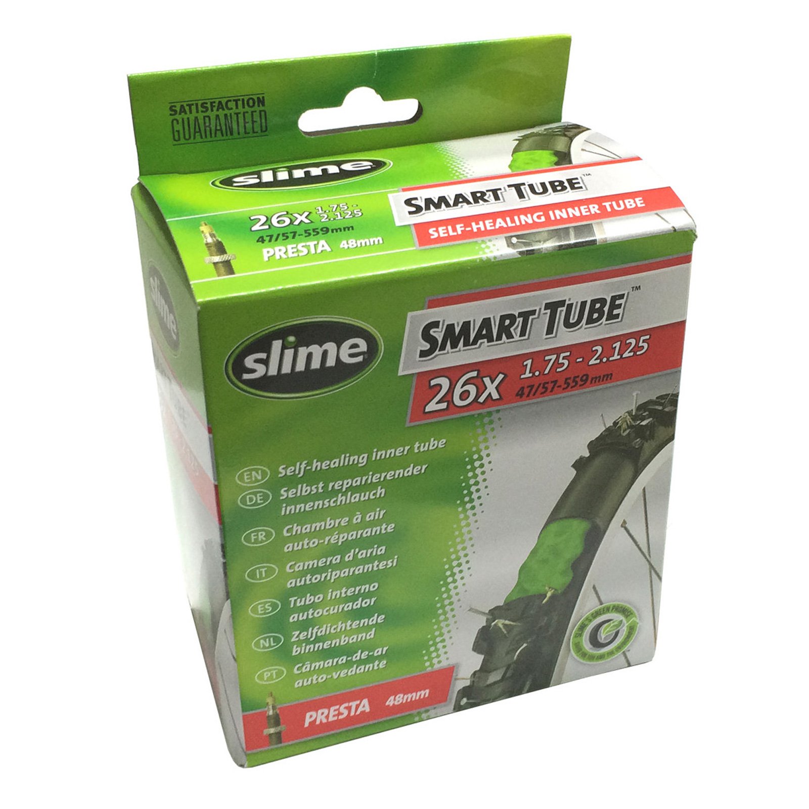 Slime Self-Sealing Inner Tube - 26 x 1.75-2.125 - 48mm Presta Valve