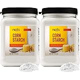 Roots Circle 100% Pure Corn Starch | 2 [17oz] Airtight Containers | All Natural Thickener for Soups, Stews, Gravy, Baking Pie