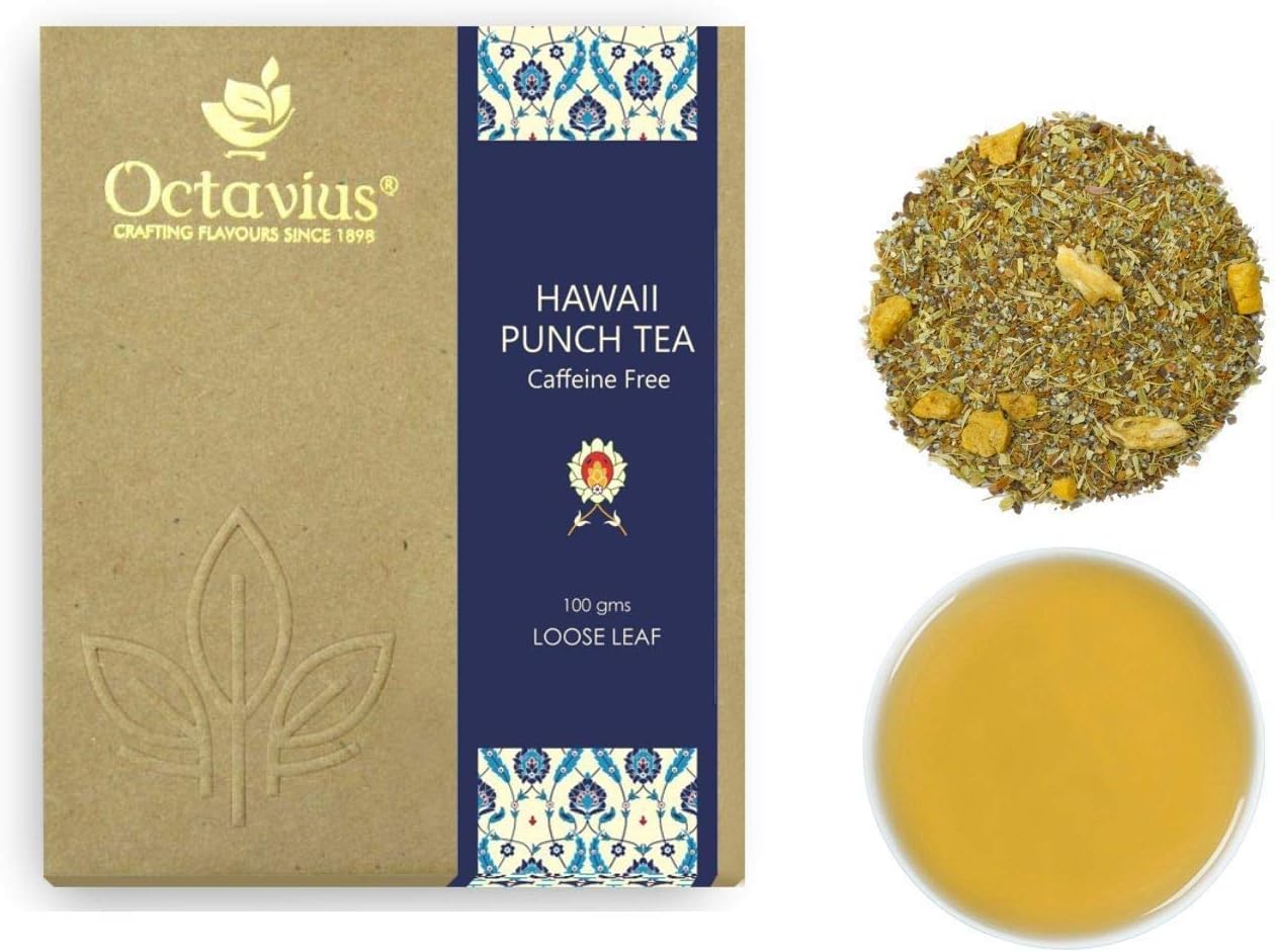 Octavius Hawaii Punch (Caffeine Free Tisane) Loose Leaf Tea - 100 Gms