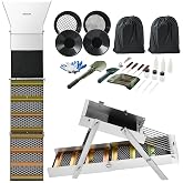VEVOR Highbanker Gold Panning Kit, 50" 3-in-1 Folding High Banker Gold Sluice Box, 26 PCS Portable Mining Equipment Prospecting Kit with Gold Pans, Classifier Screen, Magnet, Backpack, and Accessories