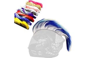 HHongJM Mohawk Wig for Helmet Decoration, Reusable Hawk Design (Helmet Not Included)