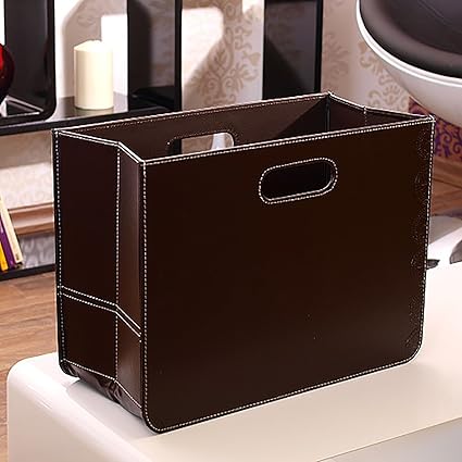 Diseño Revistero Canasto diarios Caja para diarios marrón