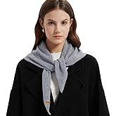 ACUSHLA 100% Merino Wool Triangle Scarf for Women Winter Neck Gaiter Warmer Knit Hooded Scarf Soft Warm Neck Wrap