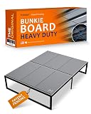 Meliusly Heavy Duty 10mm Bunkie Board Queen Size (60x80'') Patent Pending Low Profile Bed Board Design - Breathable, Noise Minimizing, Moisture Resistant Bunkieboards, Low Profile Bed Support
