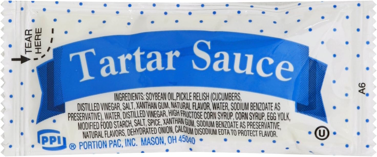 Portion Pack Tartar Sauce, 0.32-Ounce Single Serve Packages (Pack of 200)