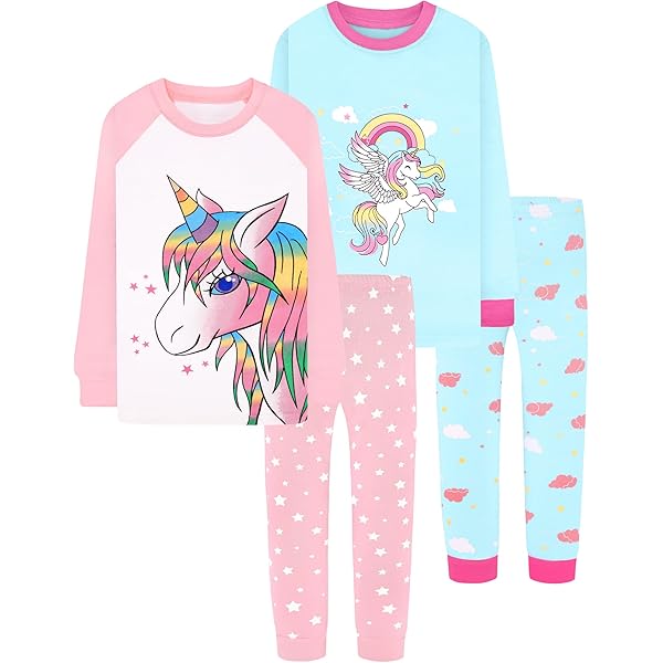 Lot De 2 Pyjamas My Little Pony Fille 9/10 Ans - Une Pièce En Coton Bleu (sans étiquettes)