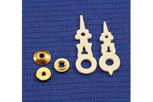 JSORM Plastic Cuckoo Clock Hands Replacement Parts Kit Fits Regula Movements for 60 mm or 2 1/4" Dial White with Nuts