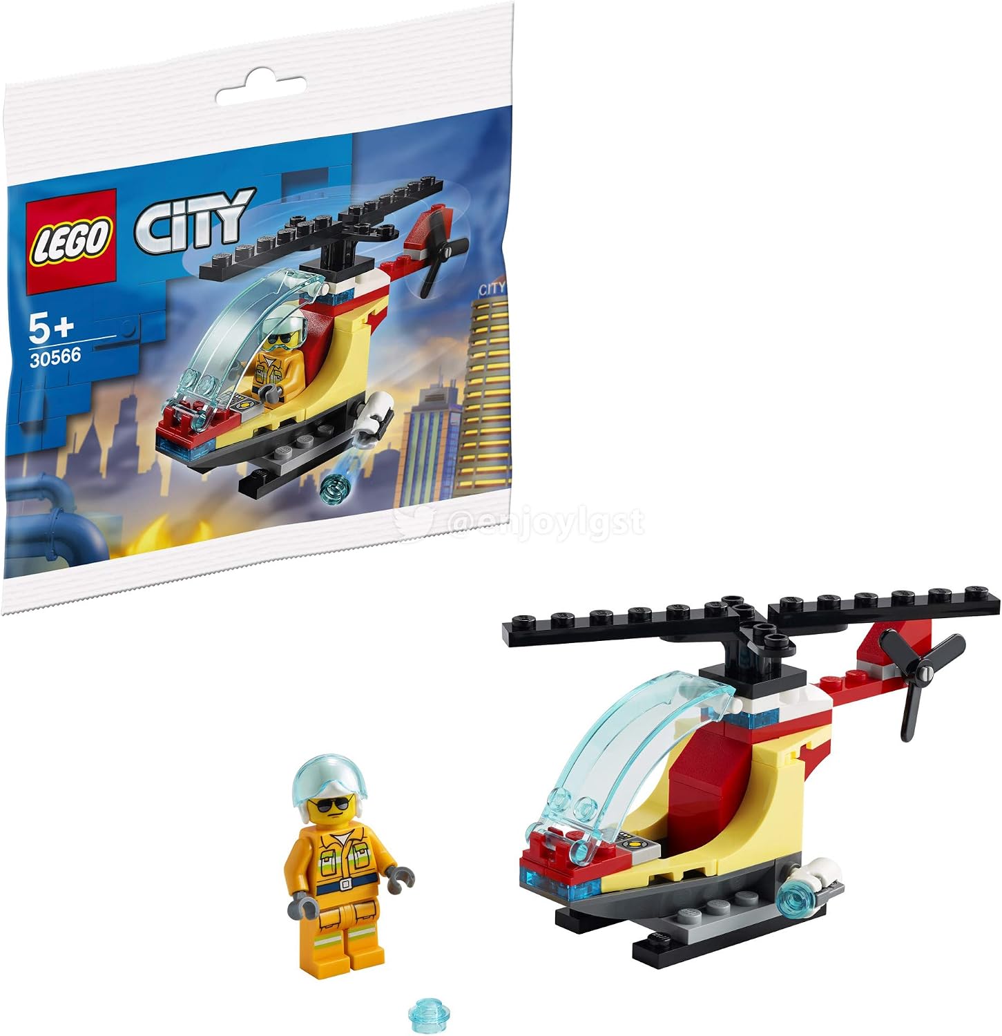 LEGO City Fire Helicopter polybag - 30566, Multicolor, 40 - Image 4