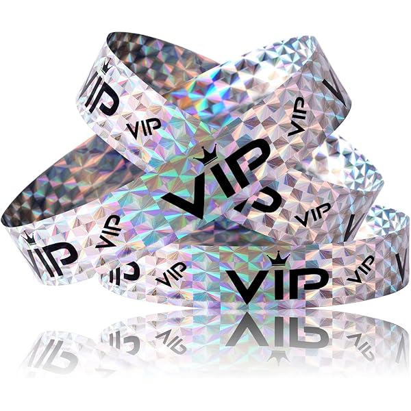 300 stuks VIP-entreearmbanden, 19 x 250 mm, zelfklevend, waterdicht, met VIP-feestarmbanden, voor festivals, feesten, concerten, pretparken 300 stuks VIP-entreearmbanden, 19 x 250 mm, zelfklevend, waterdicht, met VIP-feestarmbanden, voor festivals, feesten, concerten, pretparken