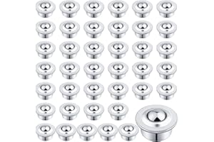 AOKLIT 5/8" Roller Ball Transfer Bearing, 40PCS CY-15H Carbon Steel Ball Bearing Rollers, Ball Transfer Bearing Casters Universal for Conveyor, Transmission, Load Capacity 44lbs