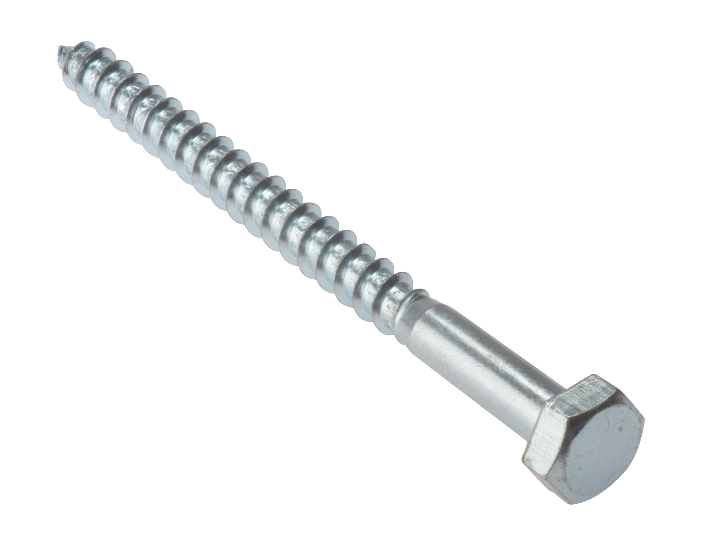 ForgeFix Coach Screws | M6 x 120mm | Zinc Plated | Bag 10