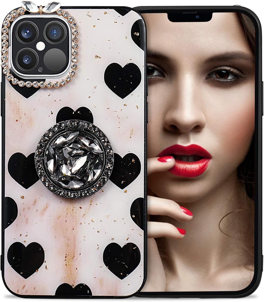 Cases, Holsters & Clips Aulzaju Case Compatible iPhone 12 iPhone 12 Pro Cute Case for Women with