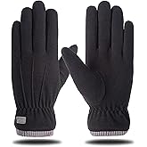 XuoAz Winter Gloves Men Women, Warm Fleece Lined Gloves,Thermal Touchscreen Outdoor Snow Gloves for Cold Weather